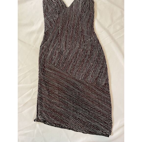 Woman Party Beaded Dress Purple Size Small Nordstrom - Picture 4 of 10